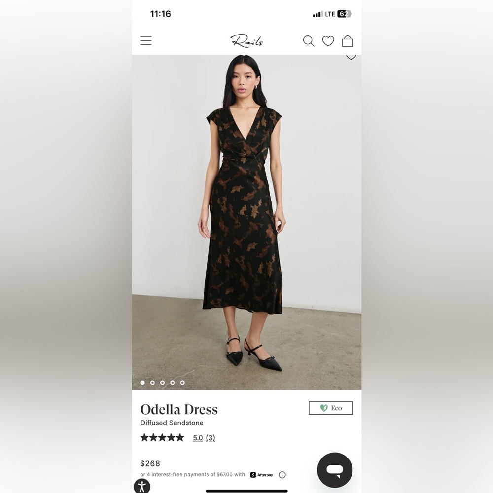 Rails Odella Dress in diffused sandstone